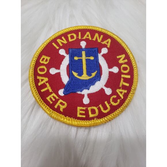 IN Indiana Boater Education 3"‎ Round Patch - Picture 1 of 3